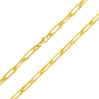 Load image into Gallery viewer, 14k Yellow Gold 5mm Paperclip Chain Bracelet with Lobster Clasp
