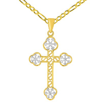 Load image into Gallery viewer, 14k Gold Orthodox Cross Necklace
