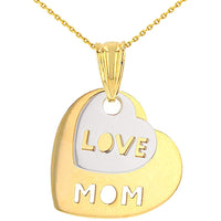 Load image into Gallery viewer, 14k Gold Double Heart Pendant Necklace
