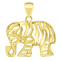 Load image into Gallery viewer, Elephant Pendant Figaro Chain
