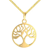 Load image into Gallery viewer, Gold Disk Pendant Cuban Necklace
