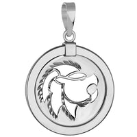 Load image into Gallery viewer, Leo Zodiac Sign Lion Animal Medallion Pendant
