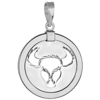 Load image into Gallery viewer, Bull Animal Medallion Pendant
