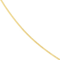 Load image into Gallery viewer, 14K Yellow Gold and White Gold 0.69mm Adjustable Child&#39;s Curb Chain Necklace
