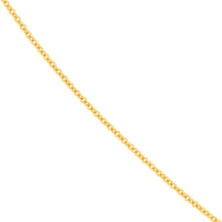 Load image into Gallery viewer, 14K Yellow Gold or White Gold 1.2mm Adjustable Child&#39;s Cable Chain Necklace
