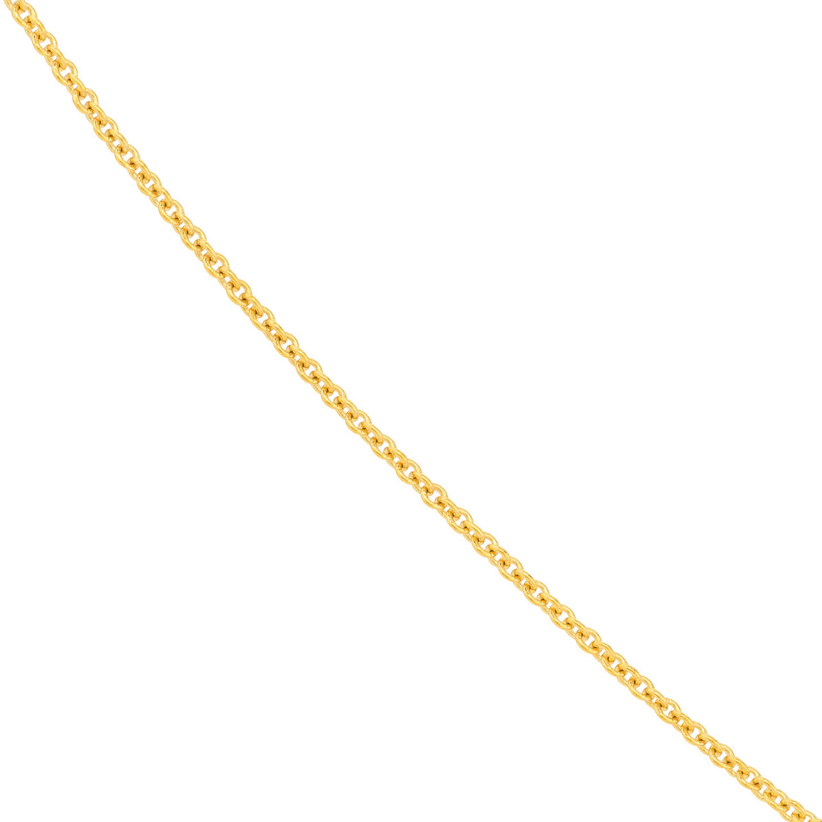 14K Yellow Gold or White Gold 1.2mm Adjustable Child's Cable Chain Necklace