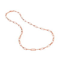 Load image into Gallery viewer, 14K Gold 3.80mm Designer Long Link Chain Necklace
