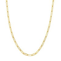 Load image into Gallery viewer, 14K Gold 3.80mm Designer Long Link Chain Necklace
