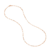 Load image into Gallery viewer, Solid 14K Gold 2.6mm Designer Long Link Chain Necklace
