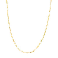 Load image into Gallery viewer, Solid 14K Gold 2.6mm Designer Long Link Chain Necklace
