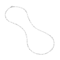 Load image into Gallery viewer, Solid 14K Gold 2.6mm Designer Long Link Chain Necklace
