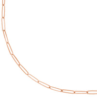 Load image into Gallery viewer, Solid 14K Gold 2.6mm Designer Long Link Chain Necklace
