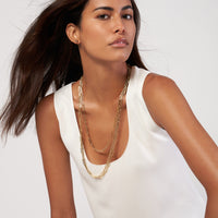 Load image into Gallery viewer, 14K Gold 5.10mm Paper Clip Chain Necklace
