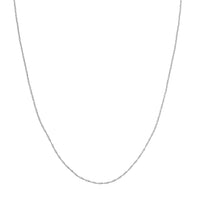 Load image into Gallery viewer, 14K Yellow Gold or White Gold 1.2mm Pendant Rope Chain Necklace with Lobster Lock
