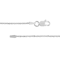Load image into Gallery viewer, 14K Yellow Gold And White Gold 1.12mm Sparkle Chain Necklace with Lobster Lock
