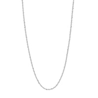 Load image into Gallery viewer, 14K Yellow Gold or White Gold 1.45mm Sparkle Chain Necklace with Lobster Lock
