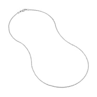 Load image into Gallery viewer, 14K Yellow Gold or White Gold 1.45mm Sparkle Chain Necklace with Lobster Lock
