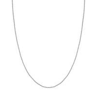 Load image into Gallery viewer, 14K Yellow Gold or White Gold 1.5mm Bead Chain Necklace with Lobster Lock
