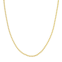 Load image into Gallery viewer, 14K Gold 2.5mm Bead Chain Necklace with Lobster Lock
