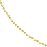 Load image into Gallery viewer, 14K Gold 2.5mm Bead Chain Necklace with Lobster Lock
