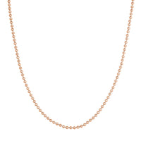 Load image into Gallery viewer, 14K Gold 2.5mm Bead Chain Necklace with Lobster Lock
