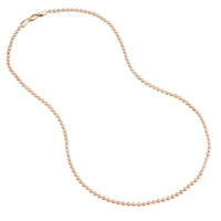 Load image into Gallery viewer, 14K Gold 2.5mm Bead Chain Necklace with Lobster Lock
