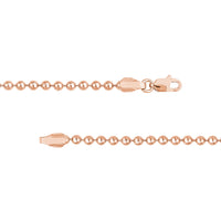 Load image into Gallery viewer, 14K Gold 2.5mm Bead Chain Necklace with Lobster Lock
