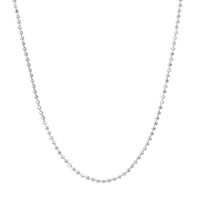Load image into Gallery viewer, 14K Yellow Gold, White Gold and Rose Gold 1.15mm D/C Bead Chain Necklace with Lobster Lock
