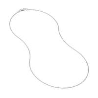 Load image into Gallery viewer, 14K Yellow Gold, White Gold and Rose Gold 1.15mm D/C Bead Chain Necklace with Lobster Lock

