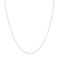 Load image into Gallery viewer, 14K Yellow Gold and White Gold 0.78mm D/C Bead Chain Necklace with Spring Ring
