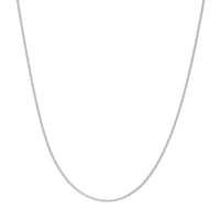 Load image into Gallery viewer, 14K Yellow Gold and White Gold 0.7mm Cable Chain Necklace with Spring Ring
