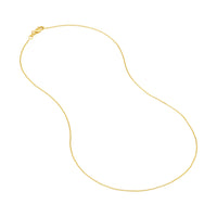 Load image into Gallery viewer, 14K Yellow Gold and White Gold 0.9mm Cable Chain Necklace with Lobster Lock
