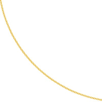 Load image into Gallery viewer, 14K Yellow Gold and White Gold 0.9mm Cable Chain Necklace with Lobster Lock
