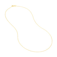 Load image into Gallery viewer, 14K Yellow Gold and White Gold 0.65mm Diamond Cut Cable Chain Necklaces with Spring Ring
