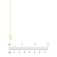 Load image into Gallery viewer, 14K Yellow Gold and White Gold 0.65mm Diamond Cut Cable Chain Necklaces with Spring Ring
