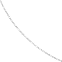 Load image into Gallery viewer, 14K Yellow Gold Or White Gold 0.8mm D/C Cable Chain Necklace with Spring Ring
