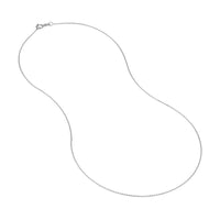 Load image into Gallery viewer, 14K Yellow Gold Or White Gold 0.8mm D/C Cable Chain Necklace with Spring Ring
