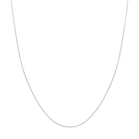 Load image into Gallery viewer, 14K Yellow Gold and White Gold 0.8mm D/C Cable Chain Necklace with Lobster Lock
