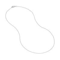 Load image into Gallery viewer, 14K Yellow Gold and White Gold 0.8mm D/C Cable Chain Necklace with Lobster Lock
