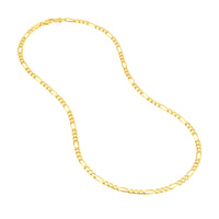 Load image into Gallery viewer, 14K Gold 3.9mm Figaro Chain Necklace with Lobster Lock
