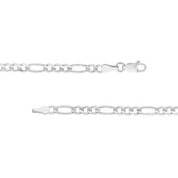 Load image into Gallery viewer, 14K Gold 3.9mm Figaro Chain Necklace with Lobster Lock
