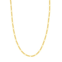 Load image into Gallery viewer, 14K Gold 3.9mm Figaro Chain Necklace with Lobster Lock
