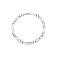 Load image into Gallery viewer, Solid 14K Gold 5.8mm Concave Figaro Chain Bracelet with Lobster Lock
