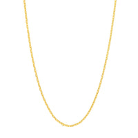 Load image into Gallery viewer, 14K Yellow Gold 1.25mm Anchor Chain Necklace with Lobster Lock
