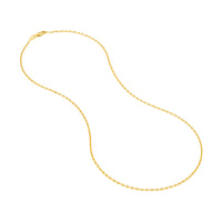 Load image into Gallery viewer, 14K Yellow Gold 1.25mm Anchor Chain Necklace with Lobster Lock
