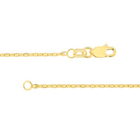 Load image into Gallery viewer, 14K Yellow Gold 1.25mm Anchor Chain Necklace with Lobster Lock
