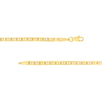 Load image into Gallery viewer, 14K Yellow Gold Or White Gold 3mm Mariner Chain Necklace with Lobster Lock
