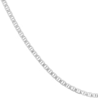 Load image into Gallery viewer, 14K Yellow Gold Or White Gold 3mm Mariner Chain Necklace with Lobster Lock
