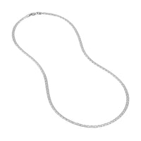 Load image into Gallery viewer, 14K Yellow Gold Or White Gold 3mm Mariner Chain Necklace with Lobster Lock
