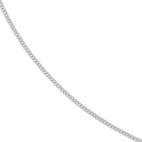 Load image into Gallery viewer, 14K Yellow Gold and White Gold 0.9mm Curb Chain Necklace with Spring Ring
